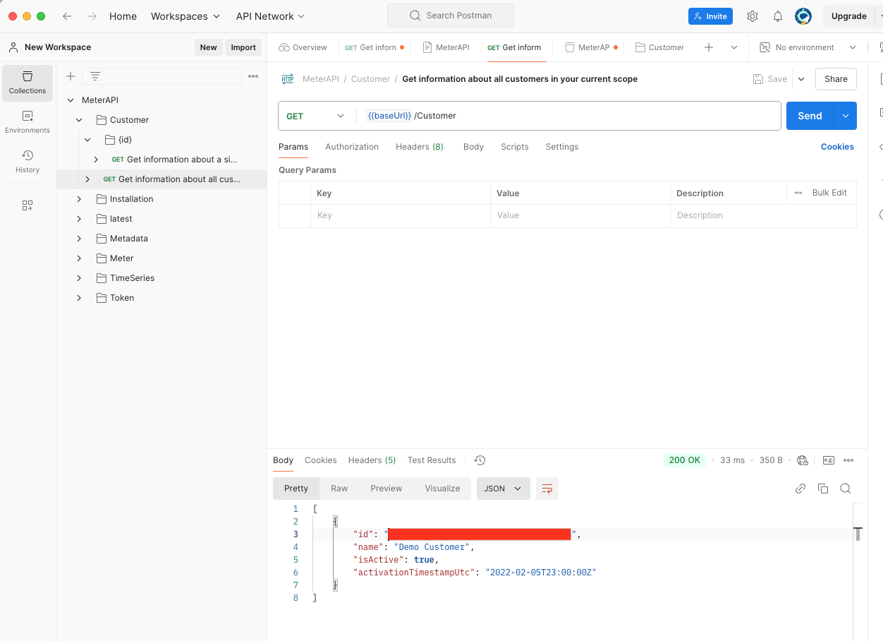 postman, test endpoint